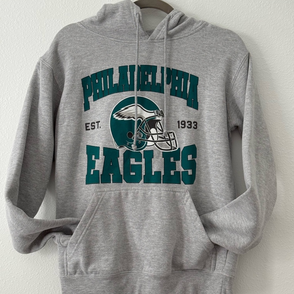 Junk Food Clothing Philadelphia Eagles Gray Hoodie